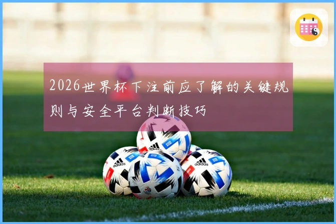 2026世界杯下注前应了解的关键规则与安全平台判断技巧